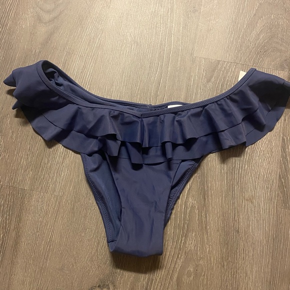 aerie Other - New Aerie Navy Ruffle Bikini Bottom